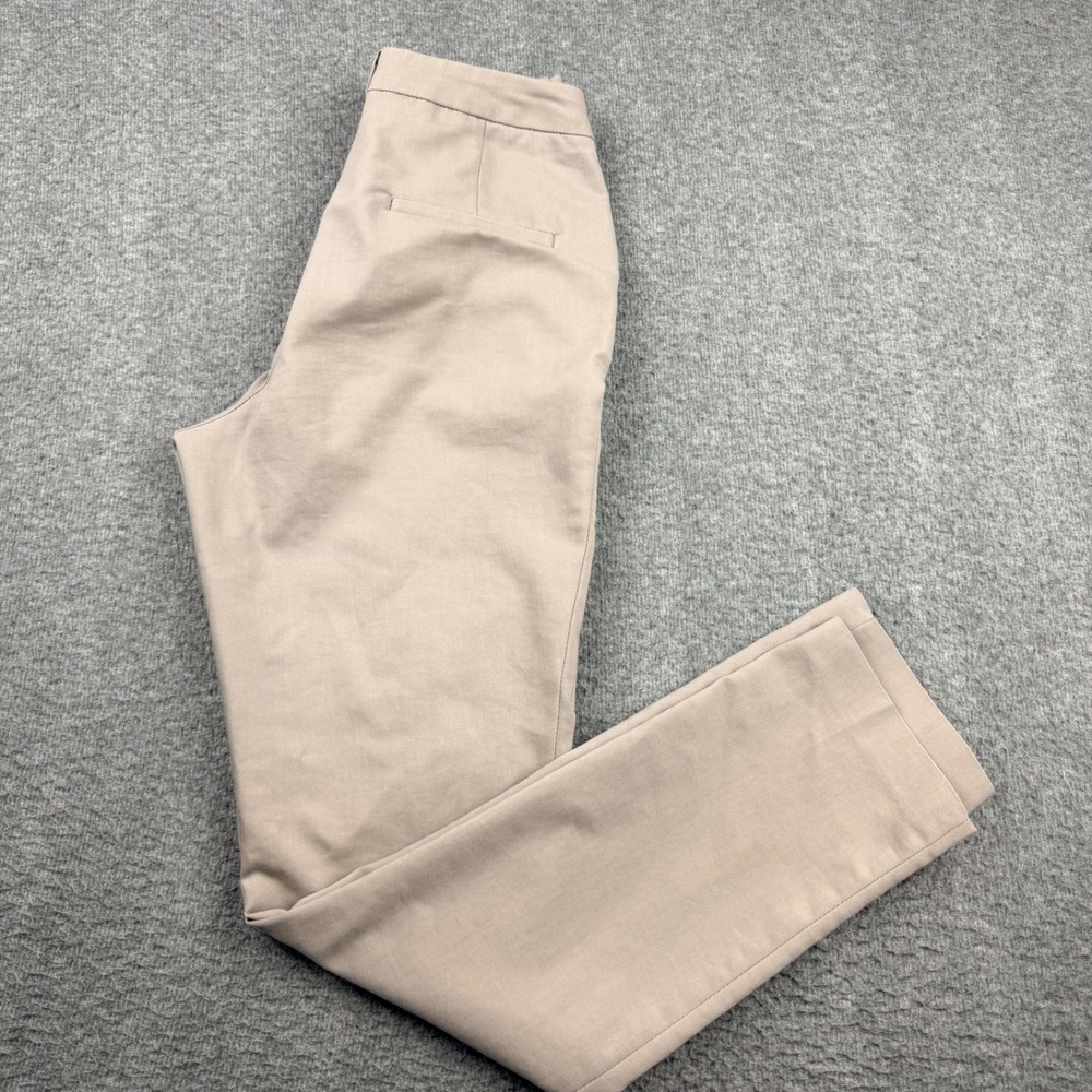 H&M Dress Pants Women's Size 4 Tan‎ Beige Slim Fit Chino Trousers